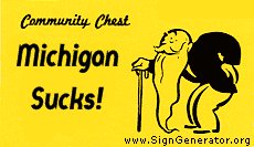Michigan Sucks Monopoly