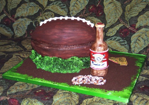 No, there's not actually beer IN the cake. No, there's not actually beer IN the cake.