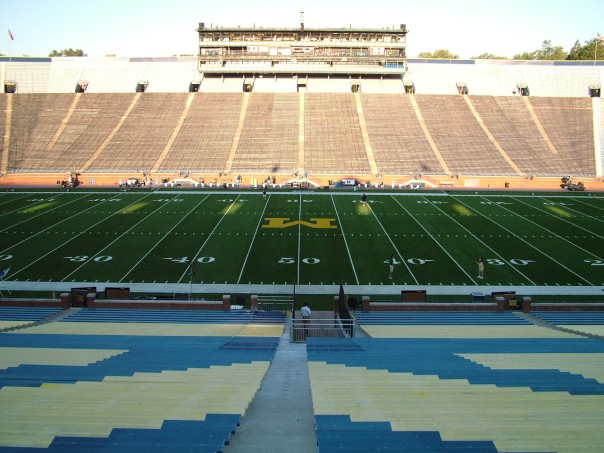 Never did I think a picture I took of an empty Big House while a student manager would ever be so appropriate.