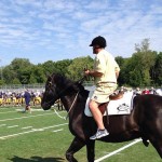 Brian Kelly on a horse