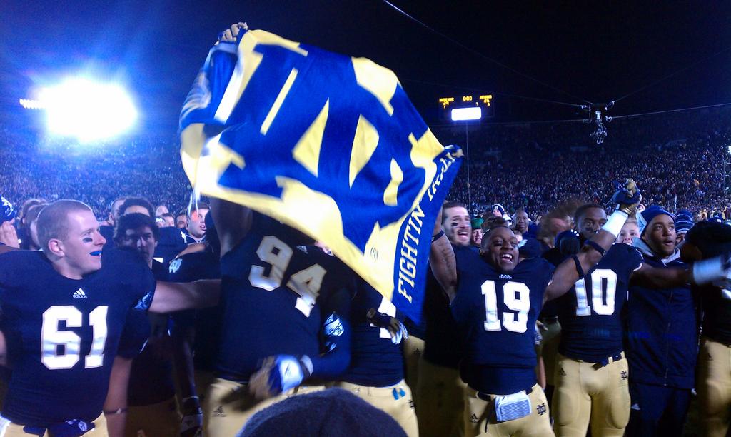 Notre Dame Stadium has put some scares into the Irish. Photo by @NDSportsBlogger via Twitter