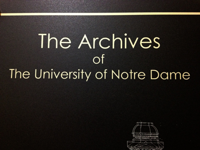 Notre Dame Archives
