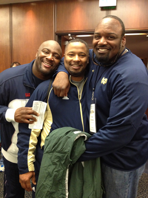 Former teammates Irv Smith, Lee Becton and Oscar McBride