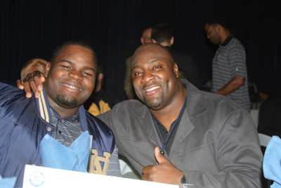 Louis Nix III and Irv Smith. (Photo Credit: Lynne Gilbert)