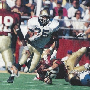 Randy Kinder, Notre Dame running back.