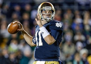 A look ahead at Brian Kelly's starting quarterback, Tommy Rees. (Robin Alam/Icon SMI)