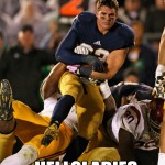 Notre Dame is also undefeated when Cam loses his helmet AND we have fun with the resulting meme in the Roundup.