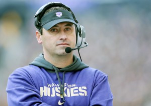 In five years at Washington, Steve Sarkisian went 34-29, and led the team to four straight bowls. (Tom Hauck/AP)