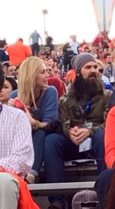 The most SEC thing ever: Duck Dynasty in attendance.