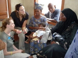 A young mother of 3, already lost 1 child, is given a net for the first time! [Photo from RuthRiley.com]