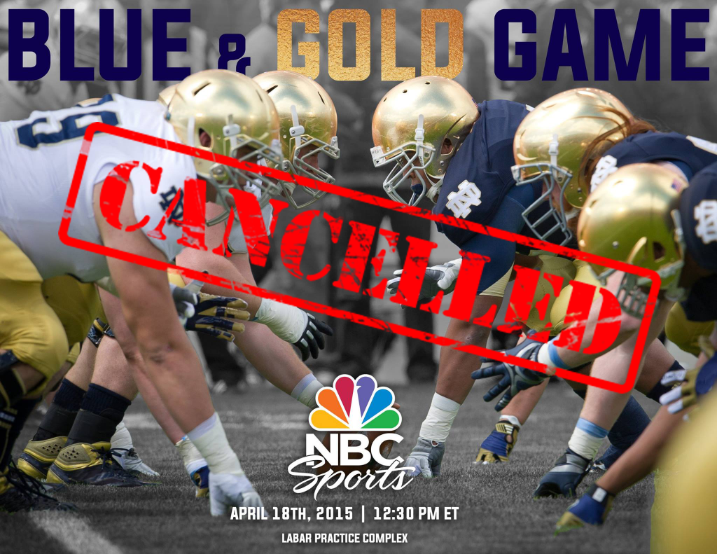 Blue Gold Game Cancelled Due to Fan Complaints Her Loyal Sons