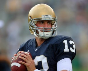 Notre Dame quarterback, Evan Sharpley