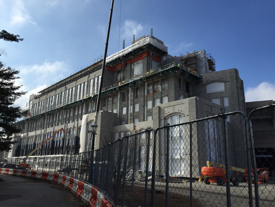 ND Stadium Construction, 2/22/2016. Photos by Lisa Kelly