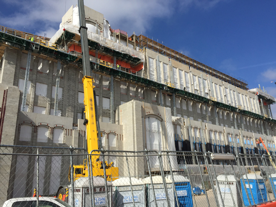 ND Stadium Construction, 2/22/2016. Photos by Lisa Kelly