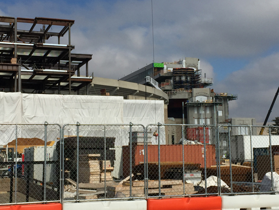 ND Stadium Construction, 2/22/2016. Photos by Lisa Kelly