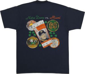 The Shirt for the 1990 ND-Miami game