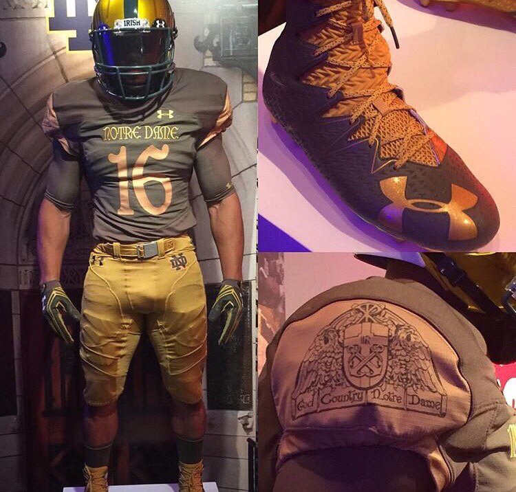 Notre Dame football 2016 Shamrock Series uniforms