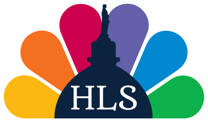 The HLS Logo over a slightly modified NBC logo